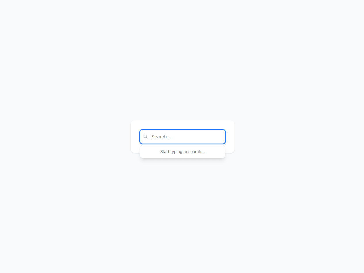 Simple Search Input