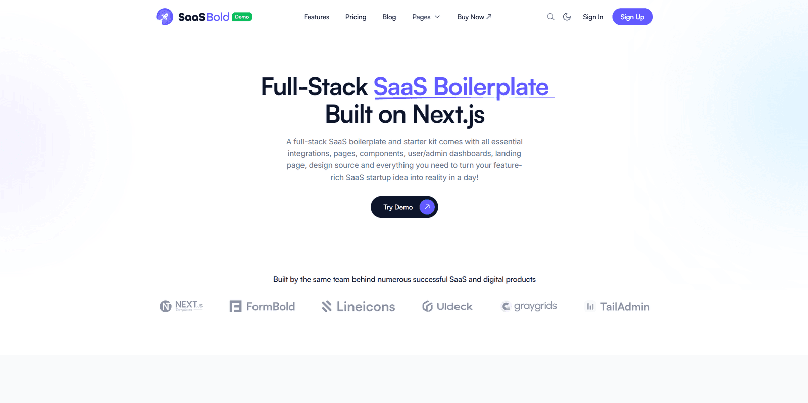 SaaSBold – Comprehensive Full-Stack SaaS Boilerplate